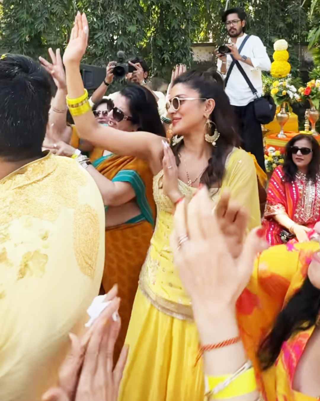 Actress Priyanka Chopra Jonas attended the pre-wedding festivities of her younger brother Siddharth Chopra on Wednesday. 