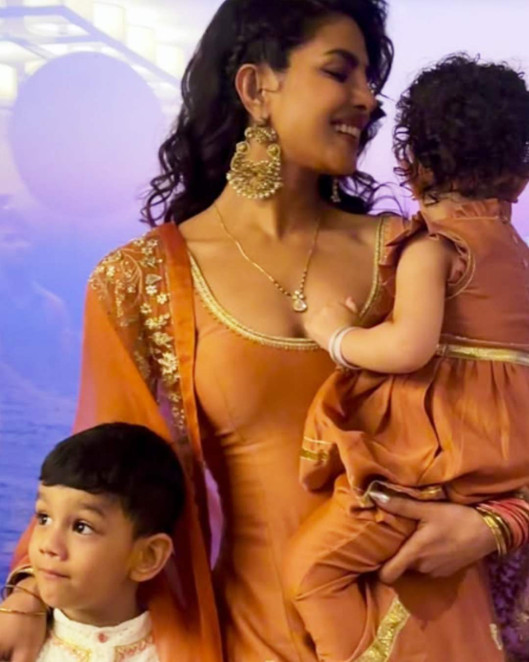 Actress Priyanka Chopra Jonas attended the pre-wedding festivities of her younger brother Siddharth Chopra on Wednesday.