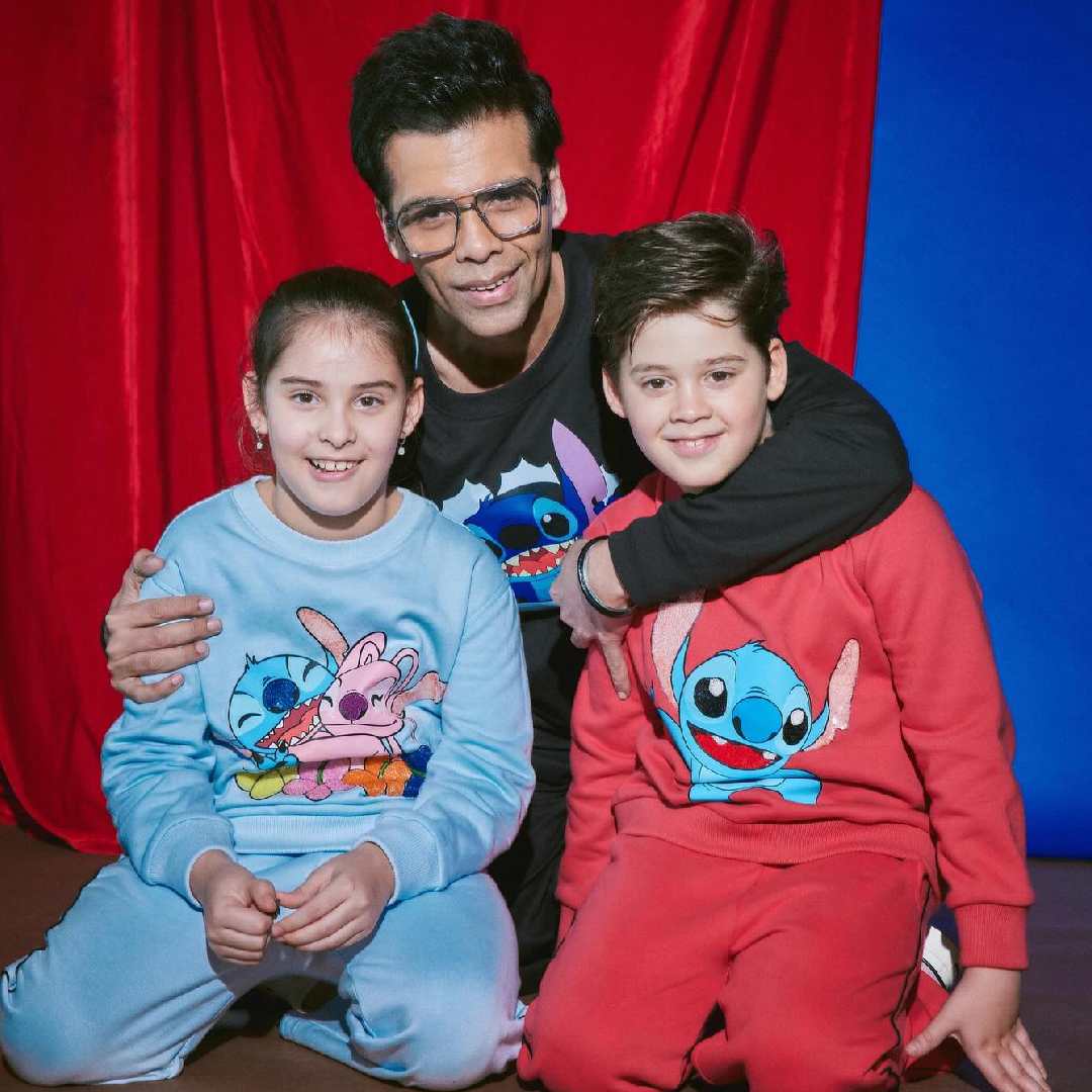 Karan Johar on Friday shared never-before-seen photos with his twin kids, Roohi and Yash, to mark their eighth birthday.