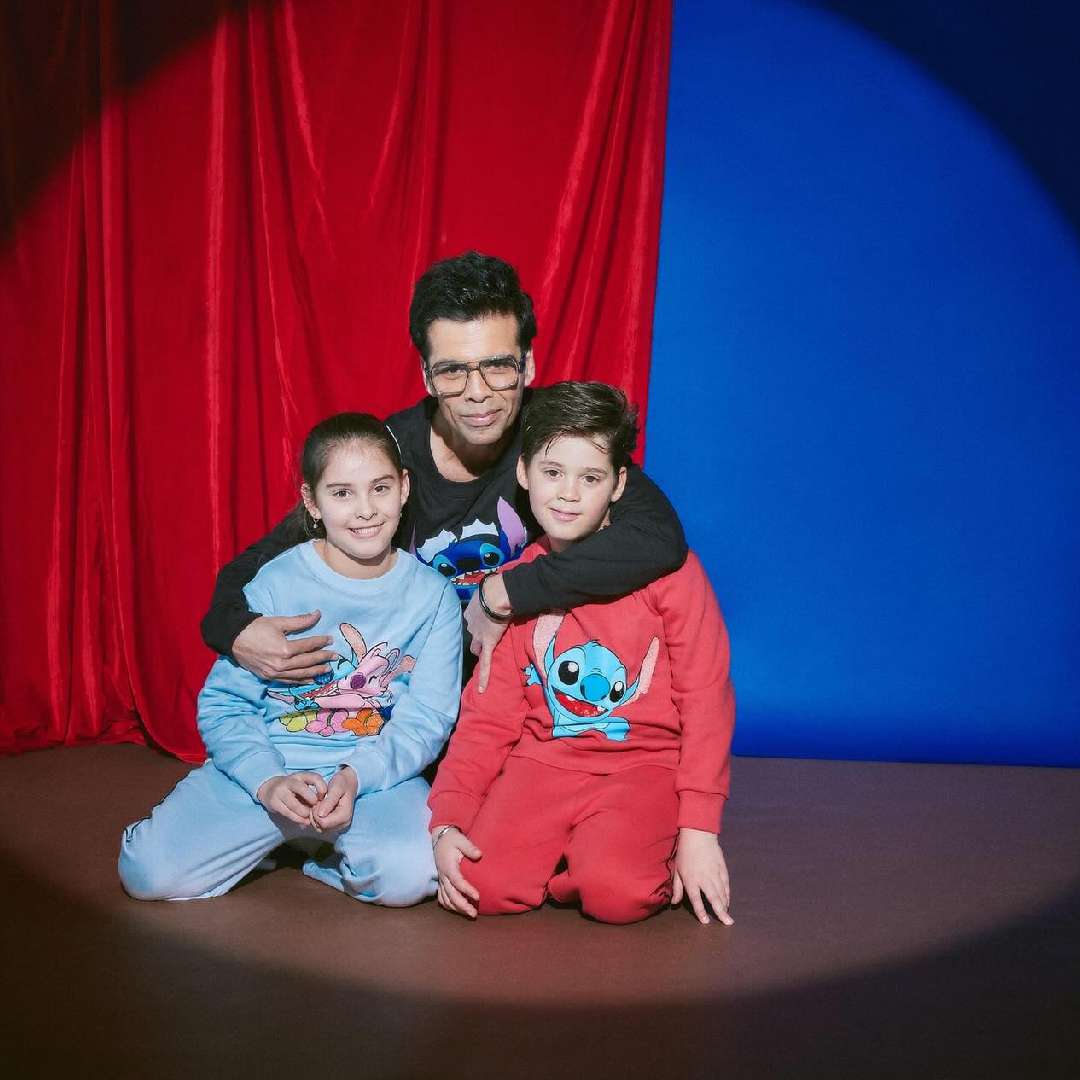Karan Johar on Friday shared never-before-seen photos with his twin kids, Roohi and Yash, to mark their eighth birthday.