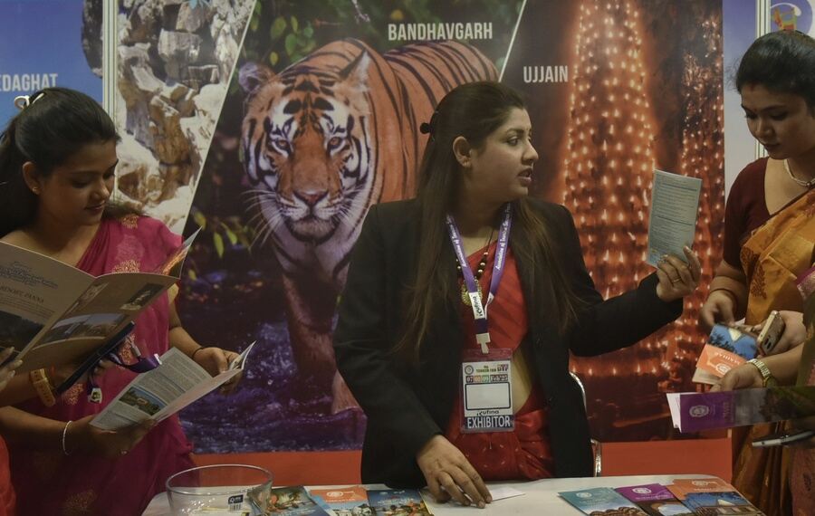 Deputy director at the Union tourism ministry Rashmi Sonia Tirkey inaugurated the tourism fair at Kshudiram Anushilan Kendra on Friday