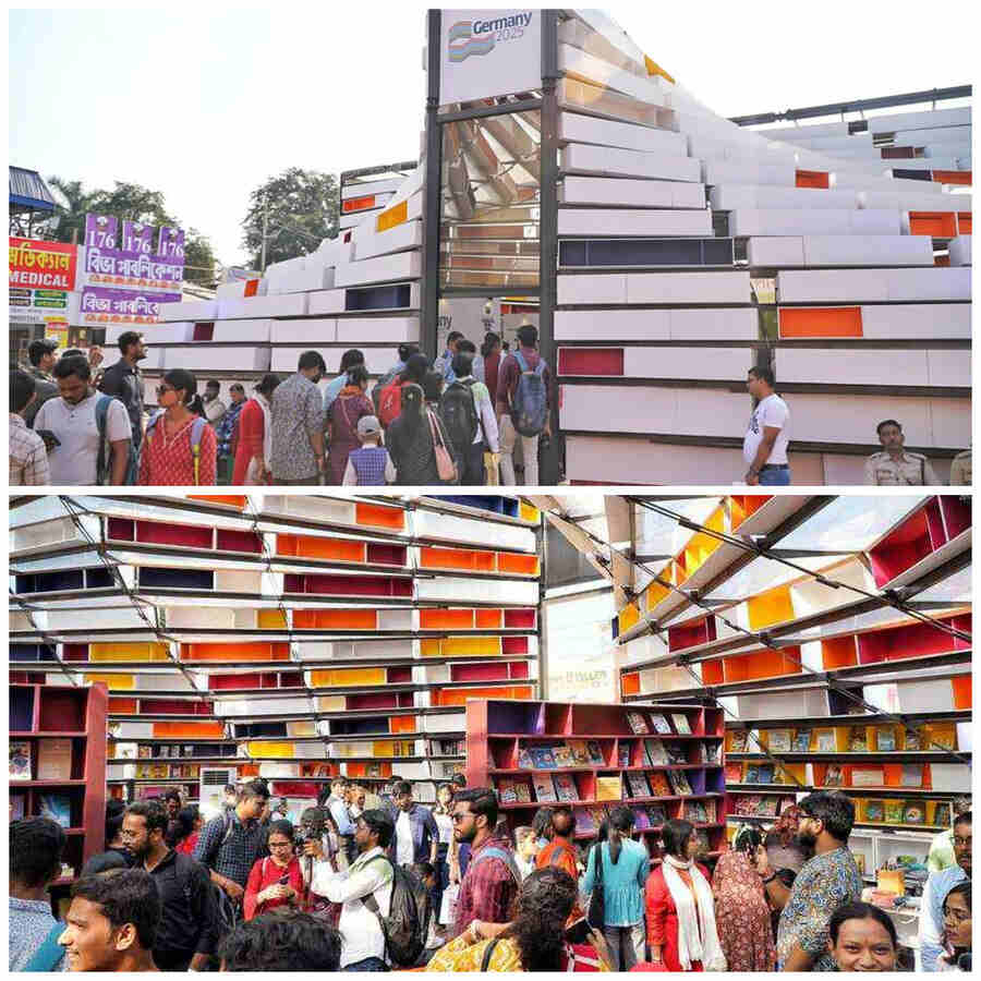 Germany has been selected as the focal country for the first time in the history of the book fair. The pavilion was designed to celebrate the theme of "Shelf Life" and the relationship between books, light, and memories. For readers who are interested in German literature, the pavilion is a good place to note down the titles. A book named ‘Indien Und Siene Menschen’, which translates into ‘India and Siene people’ has interested several bibliophiles this time