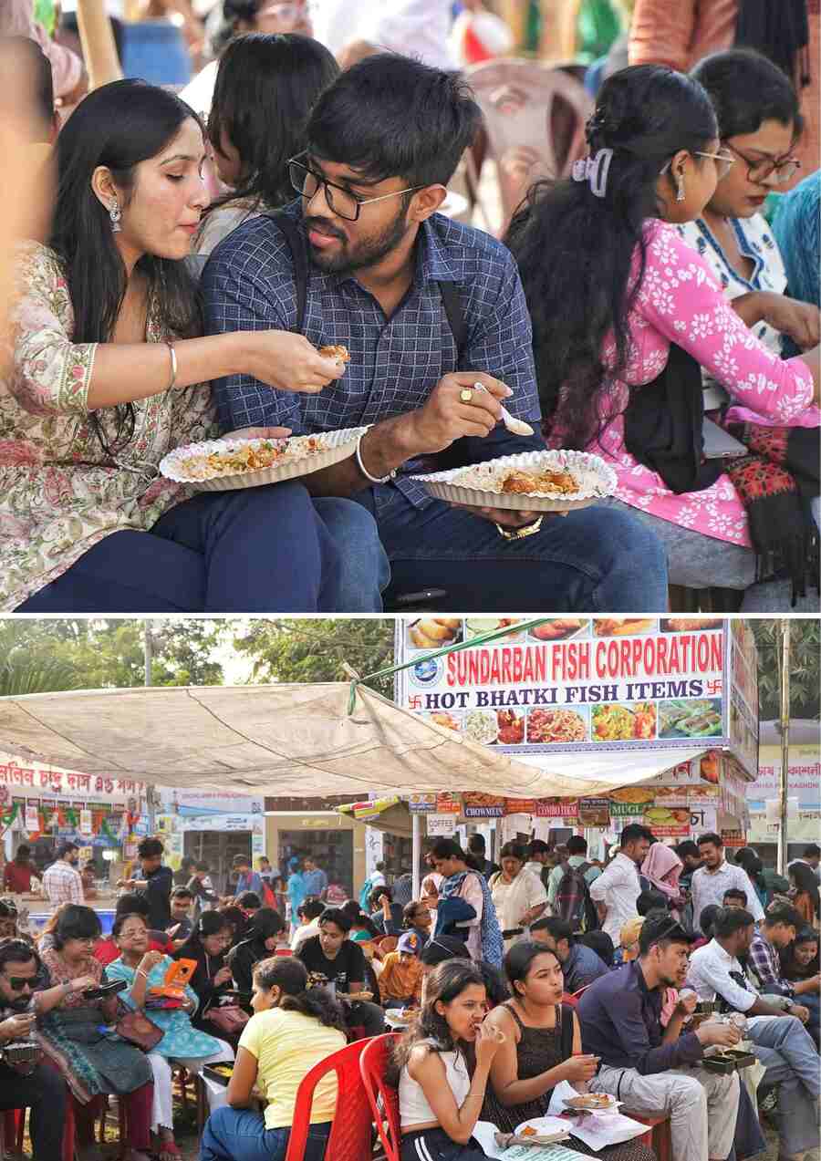 The visitors also made sure they did not miss out on the finger-lickin’ food at the food court, munching on fish fries, chaats and more