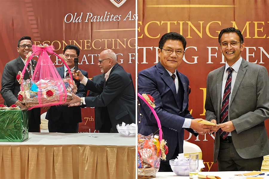 Each attendee at the dinner entered with a coupon, whose numbers were used for a lucky draw at the end of the night. Chhitiz Jaiswal, a chartered accountant, who graduated from the school in 2004, won the biggest hamper. There were a total of nine winners at the lucky draw. The oldest and youngest Old Paulites present, Abhijit Basu and Wangchuk Lachungpa, respectively, also won special gifts
