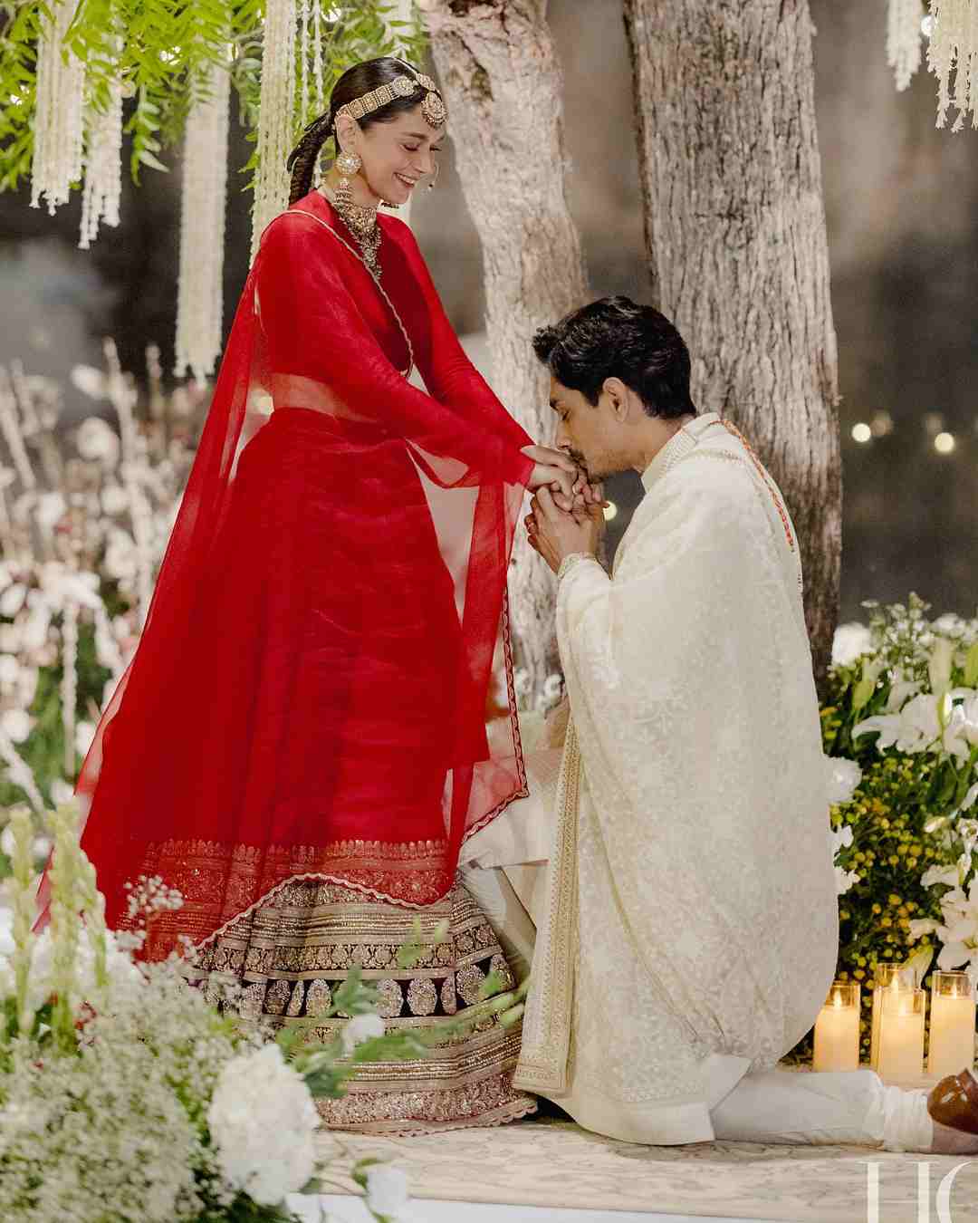 Siddharth and Aditi Rao Hydari