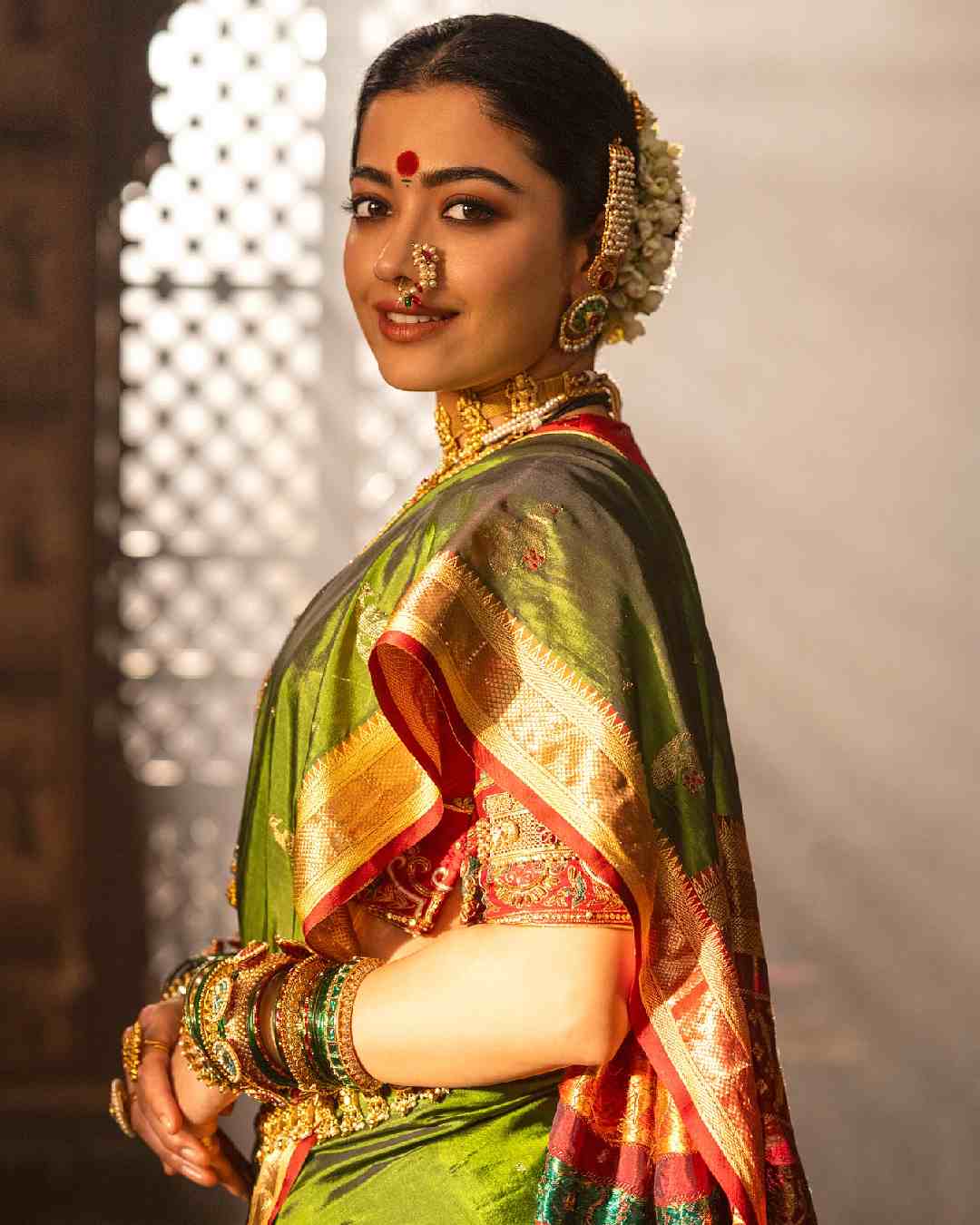 Actress Rashmika Mandanna on Friday shared behind-the-scenes pictures from the sets of her latest release Chhaava, co-starring Vicky Kaushal and Akshaye Khanna.