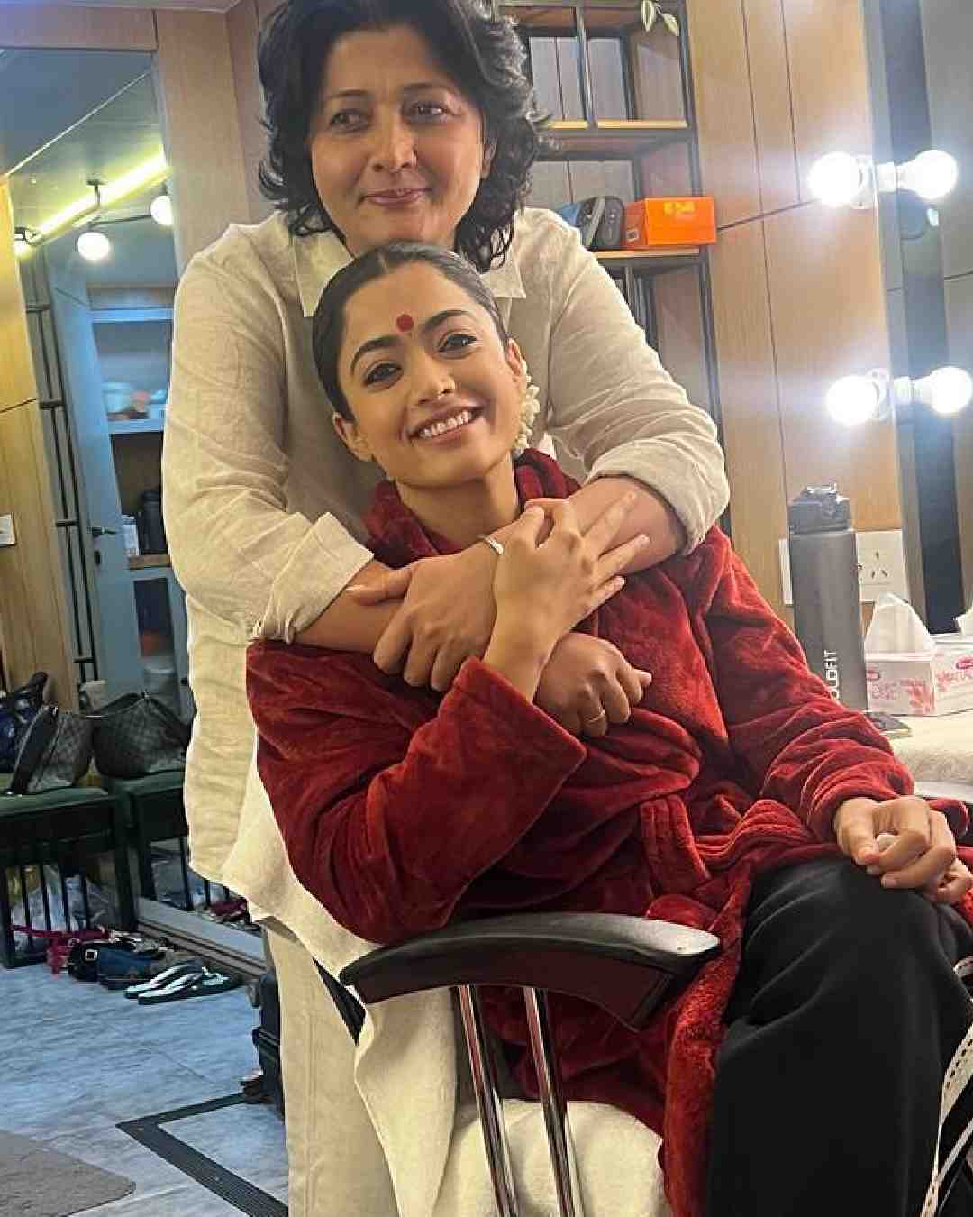Actress Rashmika Mandanna on Friday shared behind-the-scenes pictures from the sets of her latest release Chhaava, co-starring Vicky Kaushal and Akshaye Khanna.