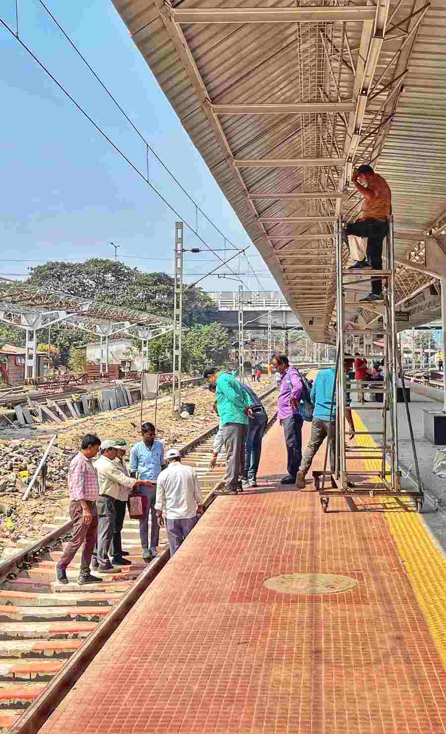 Construction work for extension of platform 15 at Howrah railway station is complete to help accommodate 24-coach trains
