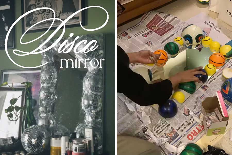 DIY disco mirror