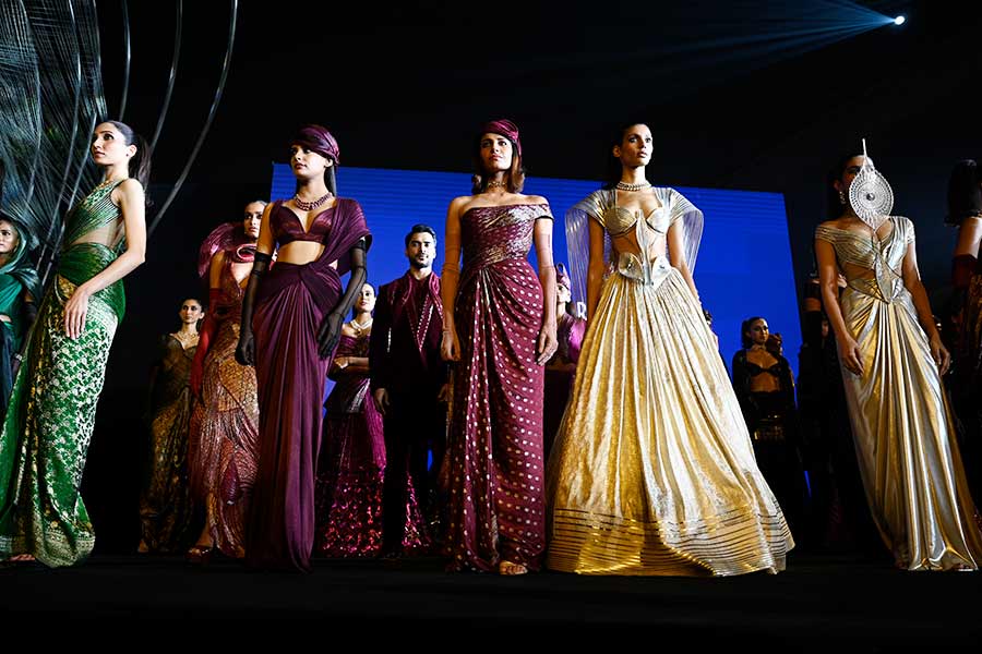 A fashion show by Amit Aggarwal was one of the highlights of the three-day event, which was held from January 10 to 12 at Swabhumi