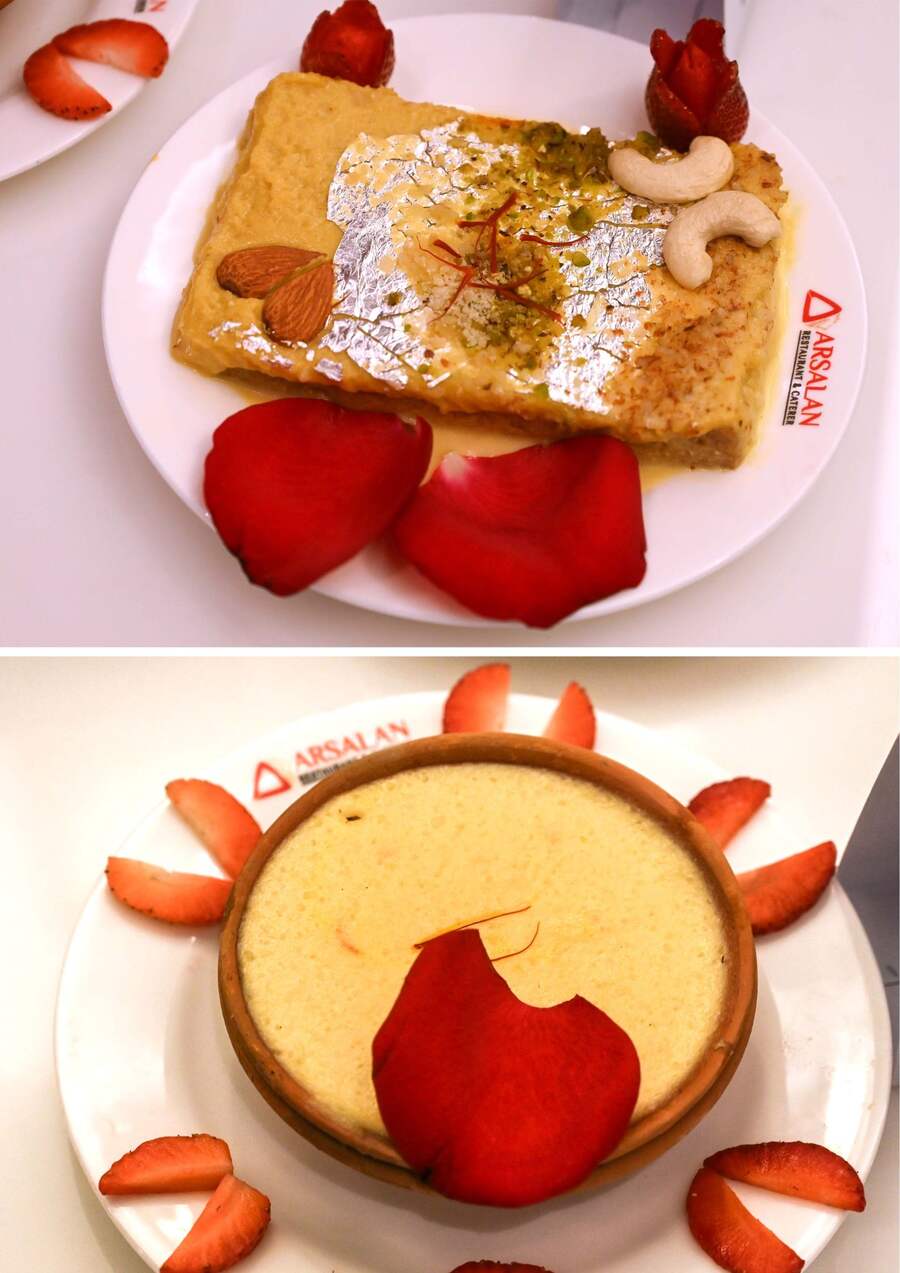For a sweet ending, there are the Arsalan-special Shahi Tukda and Firni
