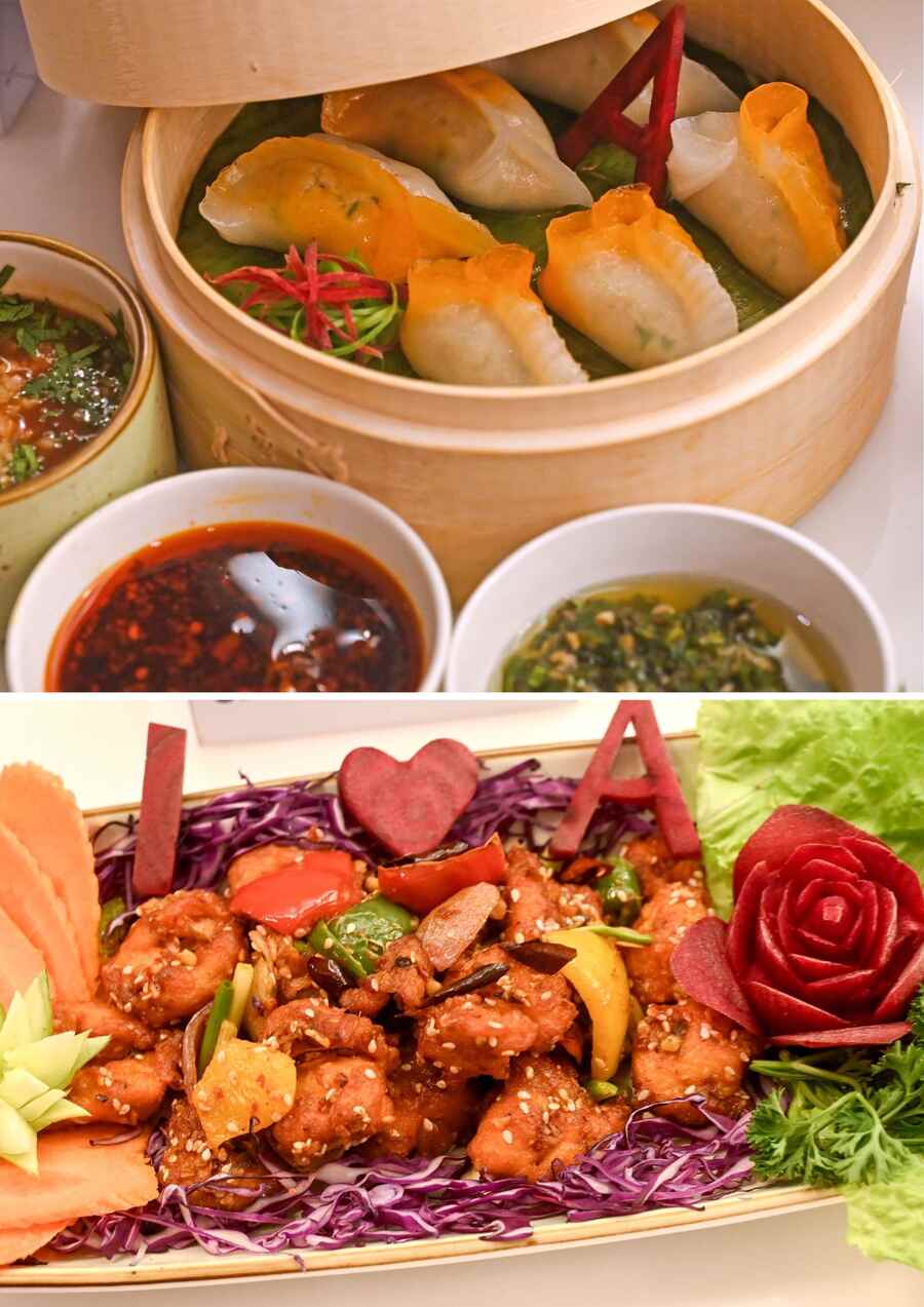 From the Chinese menu, there were Cream Cheese Dumpling and Crispy Fried Sesame Chicken