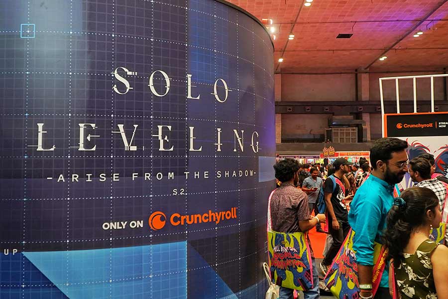 The 'One Piece' corner wasn’t all that Crunchyroll had in store. The biggest draw? The Solo Leveling dome, where fans could stand on a 360-degree camera disc, capturing exciting footage of themselves in action