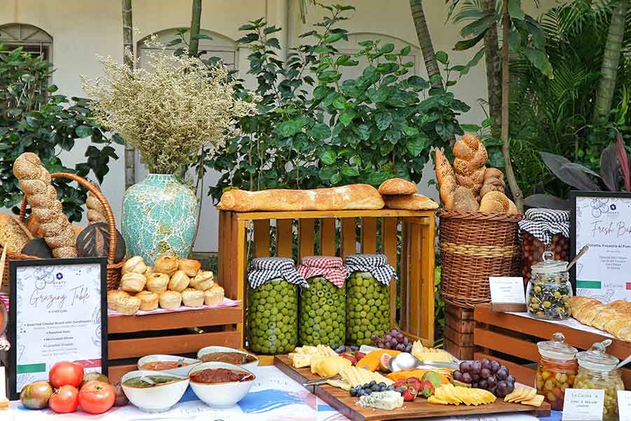 The brunch was a delightful fare of Italian cuisine