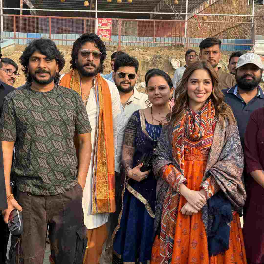 Tamannaah Bhatia attended the Mahakumbh Mela to unveil the trailer of her upcoming supernatural thriller Odela 2. 