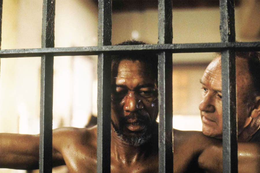 Morgan Freeman and Gene Hackman in Unforgiven (1992).