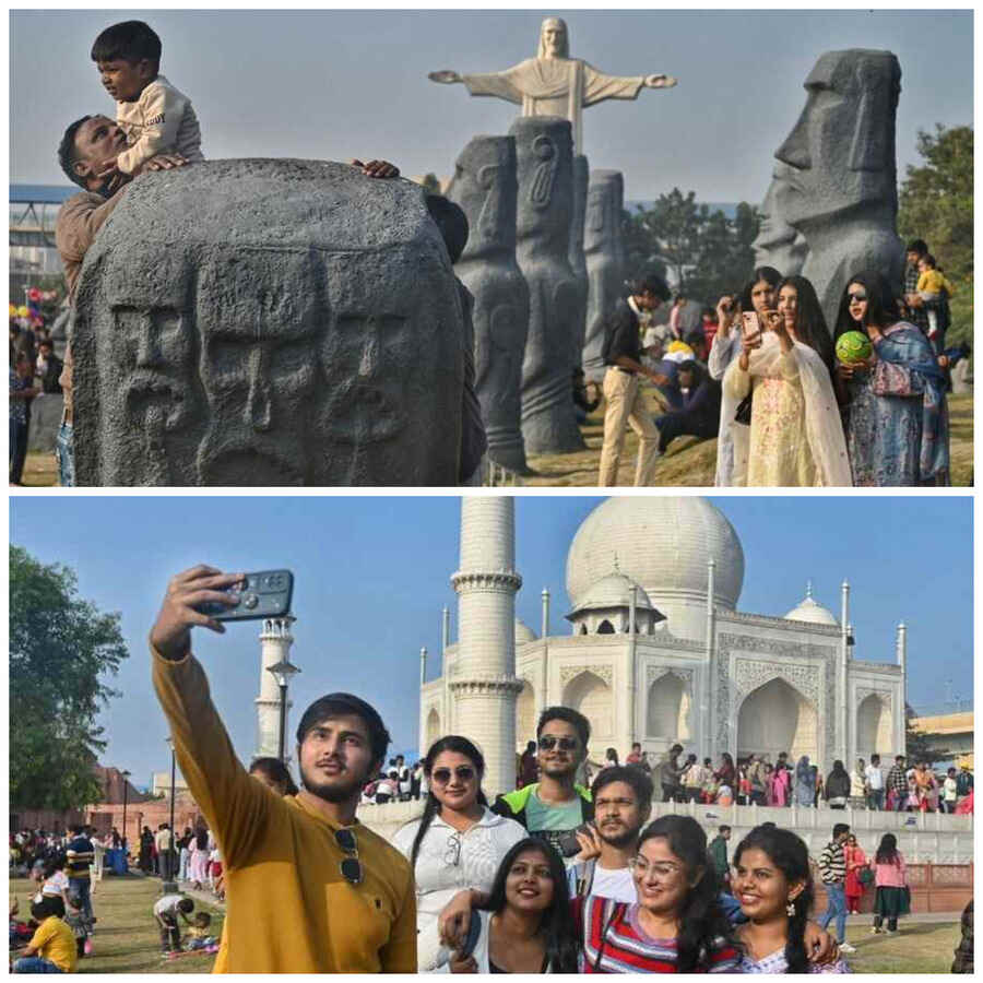It was all about families and friends taking groupfies and chilling out at Eco Park on a sunny Wednesday 