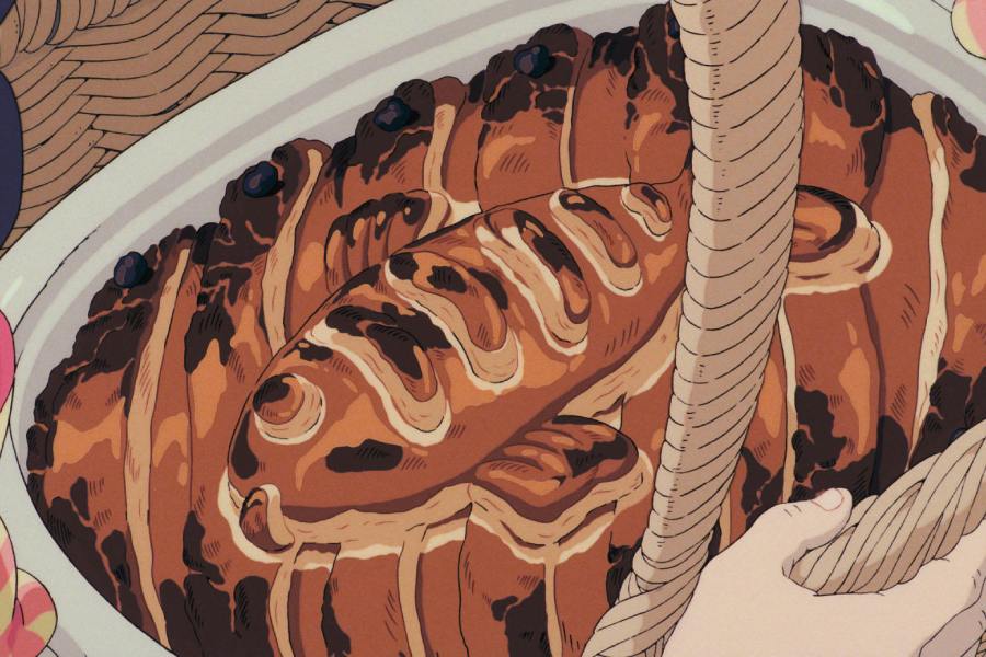 Pumpkin and herring pie in Kiki's Delivery Service