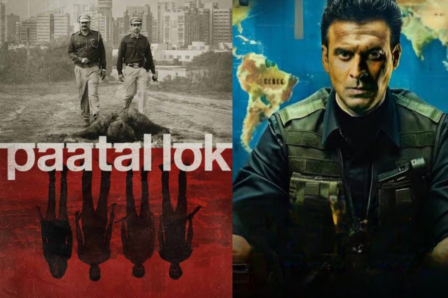 (left to right) A poster of Paatal Lok Season 2, The Family Man Season 3