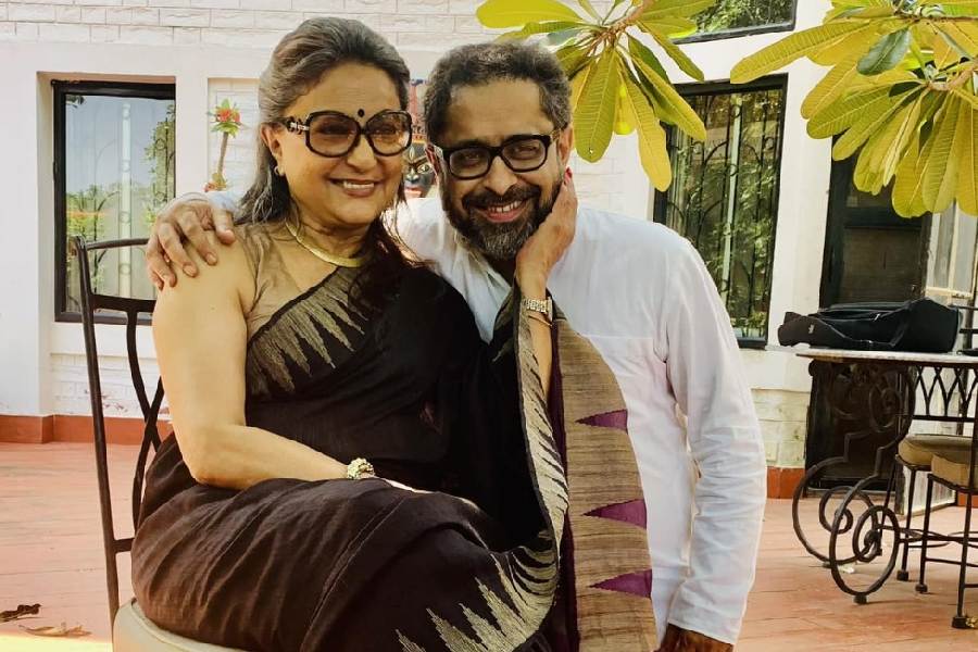 Suman Ghosh with Aparna Sen