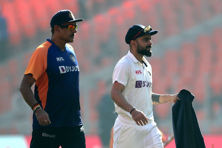 Ravi Shastri and Virat Kohli. Getty