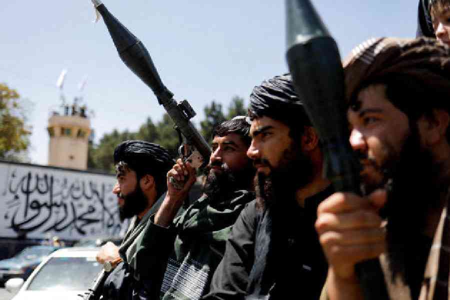 Taliban soldiers in Kabul