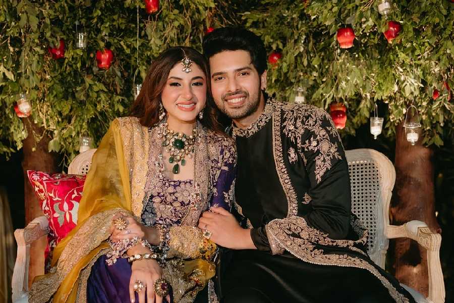 Armaan Malik and Aashna Shroff shared joyful moments during the ceremony, which celebrated their love and togetherness.  