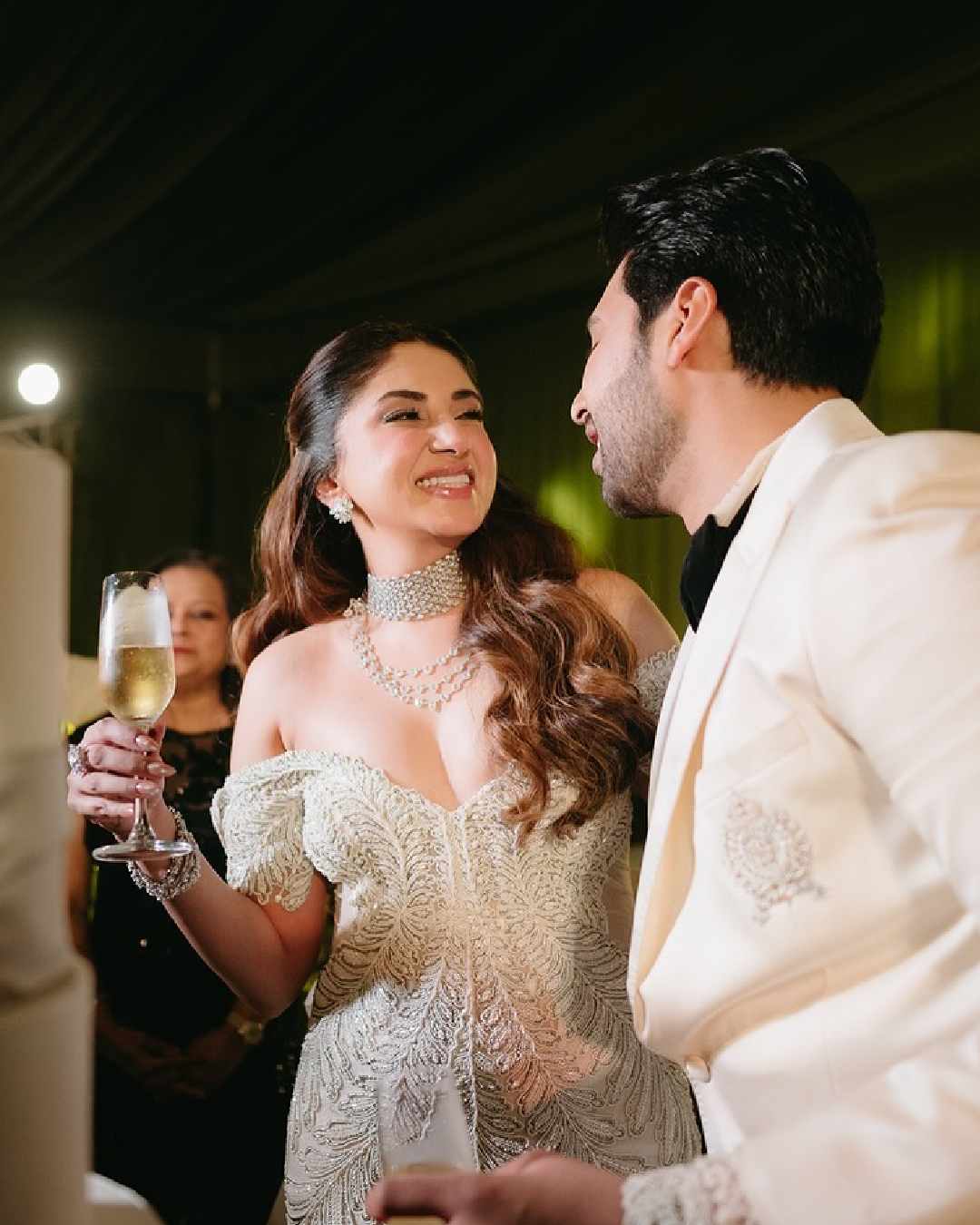Singer-songwriter Armaan Malik and social media influencer Aashna Shroff raised a toast to their new journey together. 