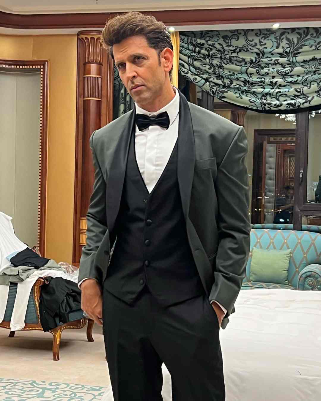 A suited-up Hrithik never fails to steal the show.