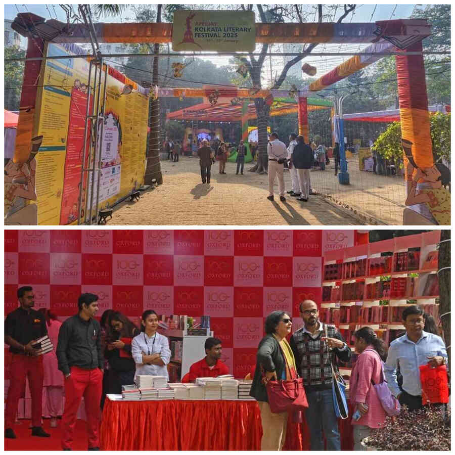 As people began to trickle into the lit fest through the Allen Park gates, they were greeted rows of neatly stacked up titles at the Oxford Bookstores stall