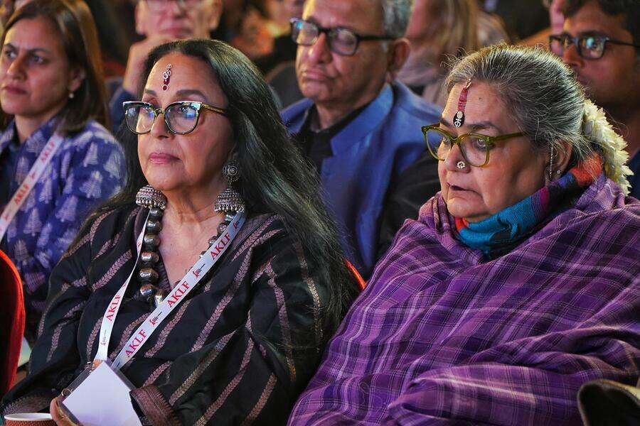 Ila Arun and Usha Uthup in attendance on Friday evening. Ila later hosted a session ‘Curtain Up! Parde ke Peechhey’ on her multi-faceted life in theatre, cinema and music, along with actor-director Vinay Sharma