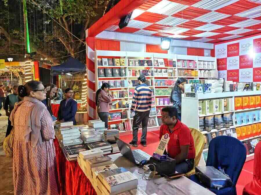 As darkness fell, book lovers could still be streaming into the venue in the hunt for interesting reads on the sidelines of the annual lit fest. The literary meet will continue till January 12, Sunday    