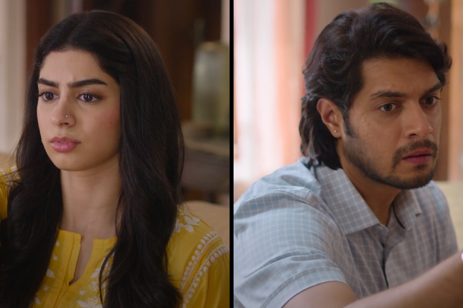 Junaid Khan and Khushi Kapoor in 'Loveyapa' trailer.