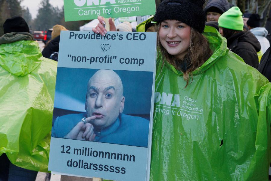 The healthcare workers on strike have asked Providence to “discontinue its violations of federal law, end divisive tactics, and come to the table with real proposals that address all caregivers’ and patients’ needs.”