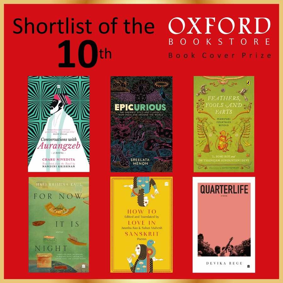 A list of six book covers voted by the distinguished jury comprising author and MP Shashi Tharoor; author, columnist and novelist Shobhaa De; author and academic Kunal Basu; museum curator and jury chair Alka Pande; director of Apeejay Surrendra Group and the creative force behind the Oxford Bookstore chain Priti Paul, and guest jurors, director, information services south Asia Goethe-Institut / Max Mueller Bhavan Anja Riedeberger and installation artist, mentor, and TED speaker Samar Jodha, were announced at the marquee event