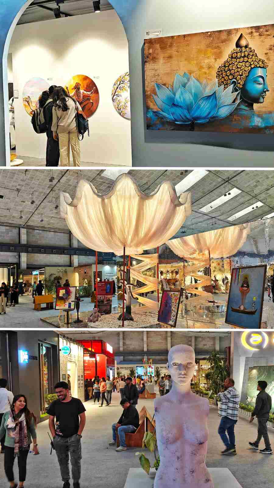 Visitors at the Interior Design Expo at Biswa Bangla Mela Prangan on its final day on Monday 