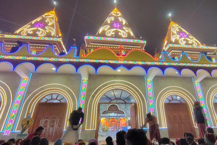 The Kapil Muni Ashram has been a spectacle during night from close as well as distance