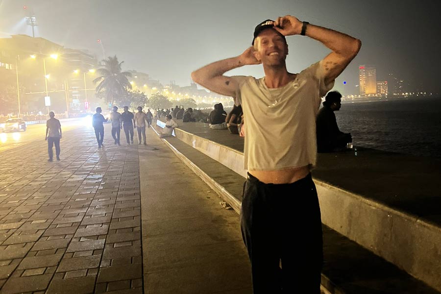 Chris Martin at Marine Drive, January 17, 2024.