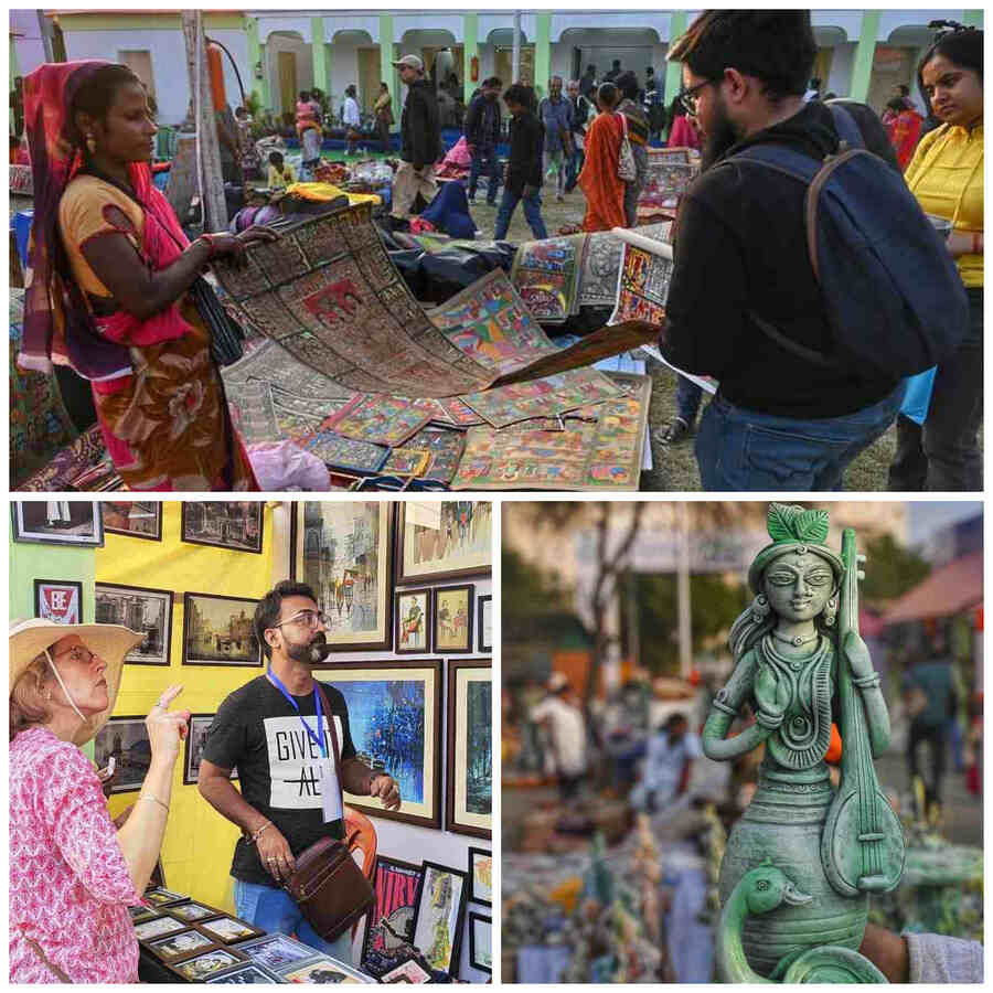 Brisk sales were witnessed at the West Bengal State Handicrafts Expo 2024-25 organised by the micro, small and medium enterprises and textiles department at the City Square Ground (in front of Central Mall) in New Town till February 7 