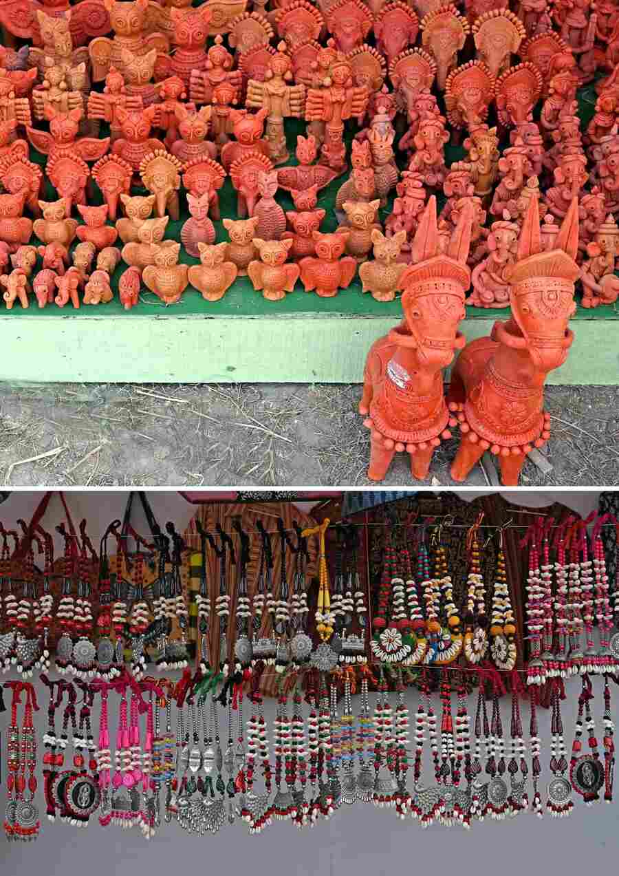 West Bengal State Handicrafts Expo 2024-25 is being organised by the micro, small and medium enterprises and textiles department at the City Square Ground (in front of Central Mall) in New Town till February 7. One can get their hands on Bengal handicrafts at this fair  