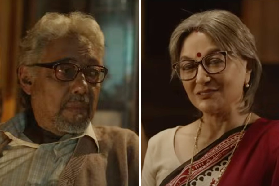 Aparna Sen and Anjan Dutt in Parambrata Chattopadhyay’s ‘Ei Raat Tomar Amaar’