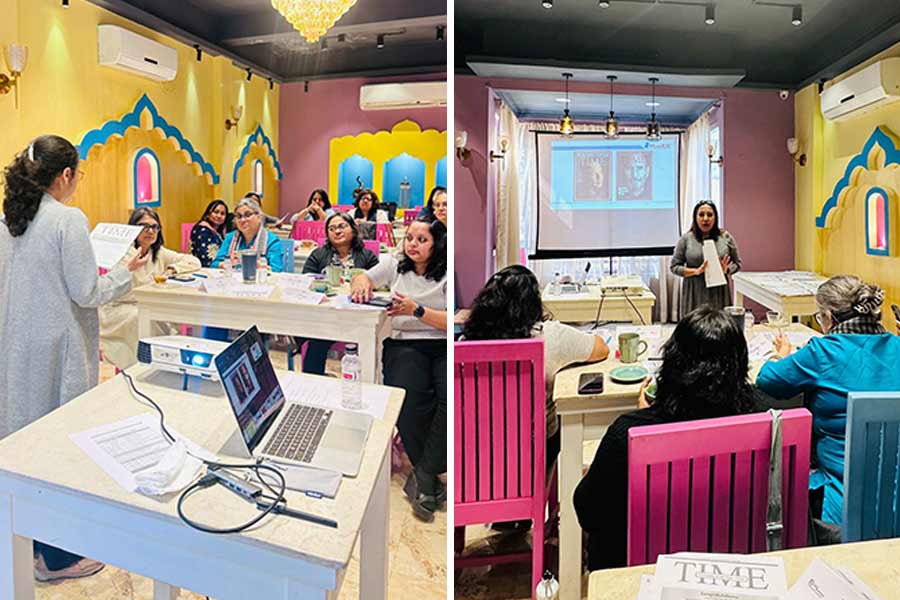 The participants, all entrepreneurs managing their own registered companies for the past 12 years to 1 year, deal in fashion, leather products, jewellery, food, cosmetics, marketing and branding, and handicrafts. The small enterprises are not part of any structured association or chambers of commerce. The workshop was aimed to support them in terms of exposure towards business strategy and direction