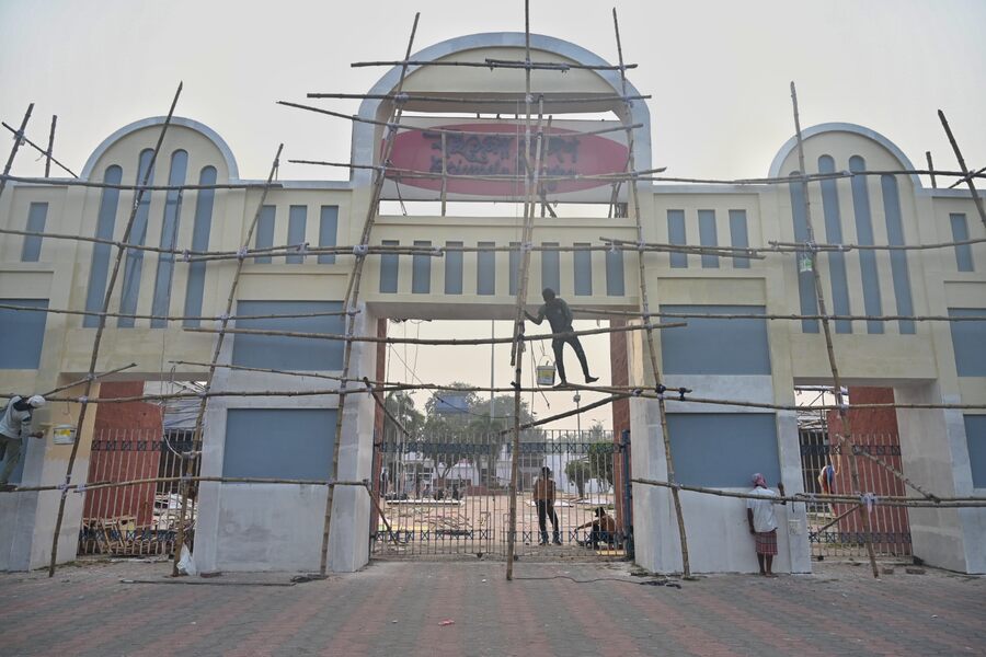 Preparation for the 48th International Kolkata Book Fair is underway at the Boimela Prangan in Salt Lake’s Karunamoyee. Germany is the theme country of the annual fair this time. It will be held from January 28 to February 9
