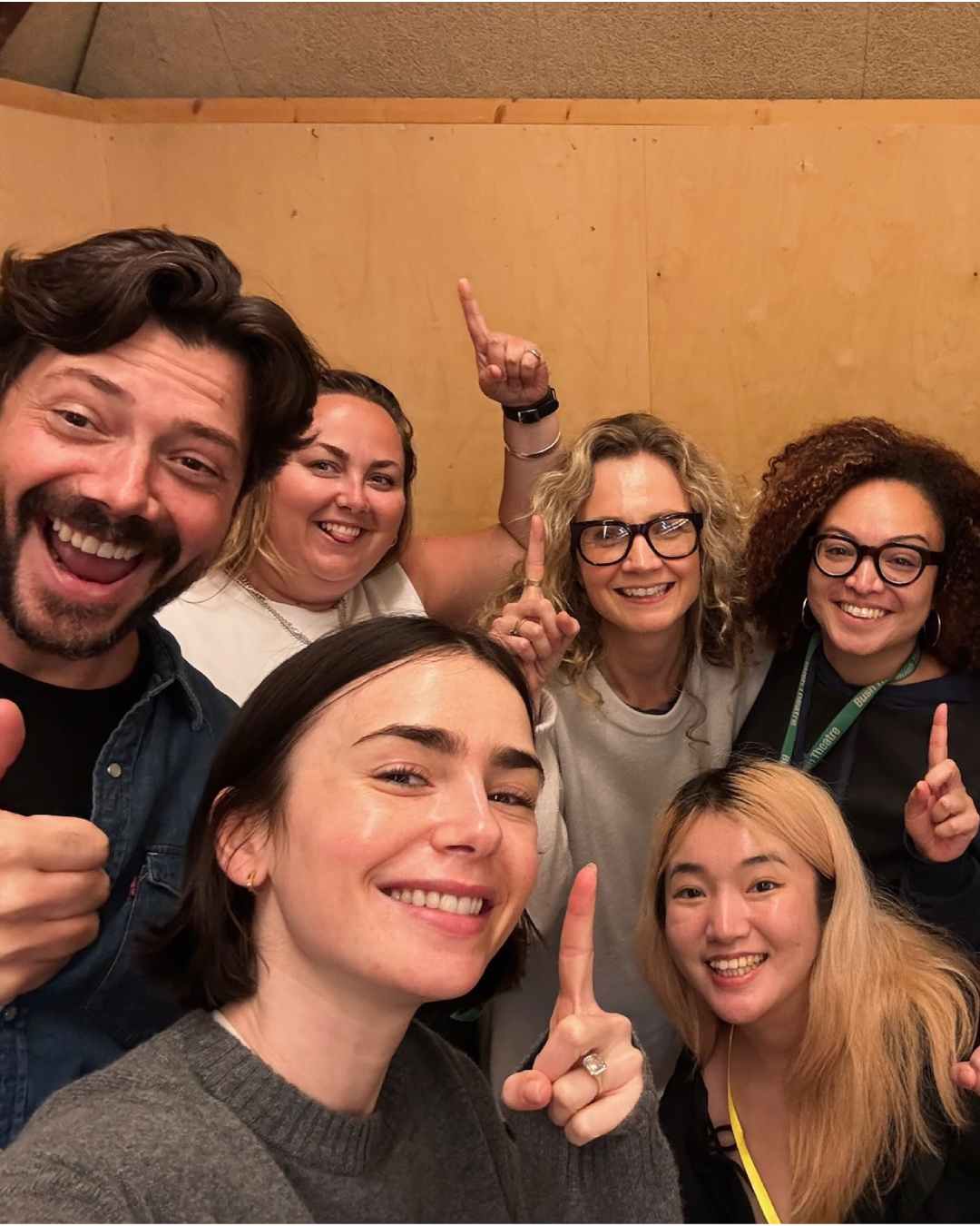 Collins shared a selfie with Morte, Wohl and Linton.