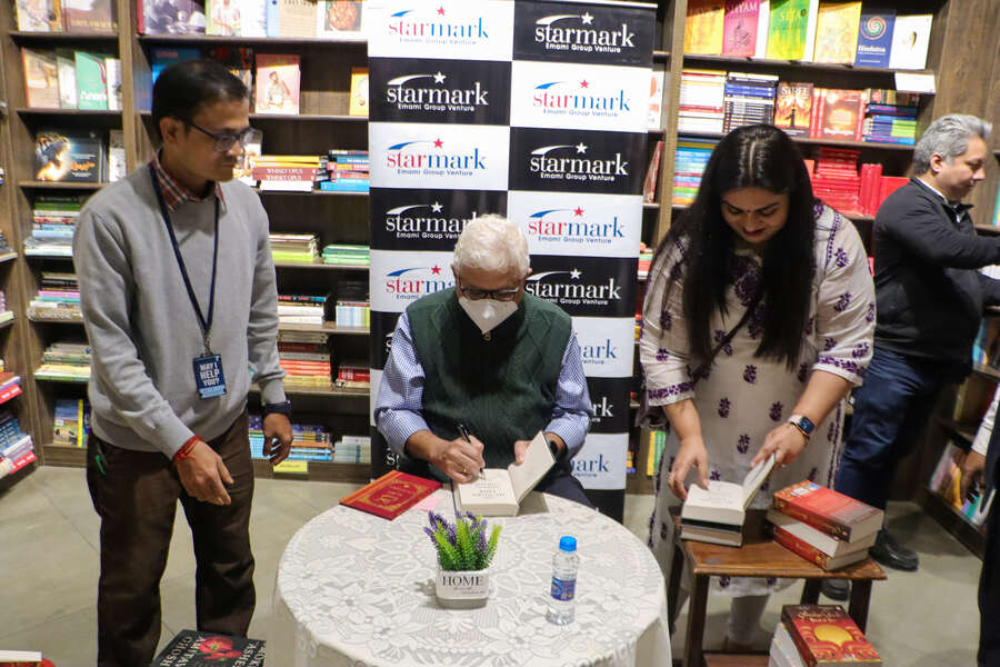 Author Amitav Ghosh signed copies of his latest book, 'Wild Fictions', at Starmark in South City Mall in Kolkata on January 21  