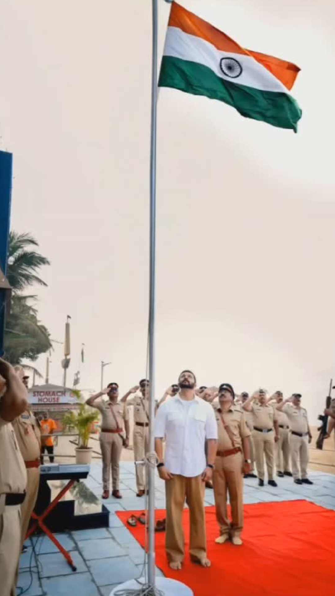 Rohit Shetty participated in a flag-hoisting ceremony in Mumbai on the day.