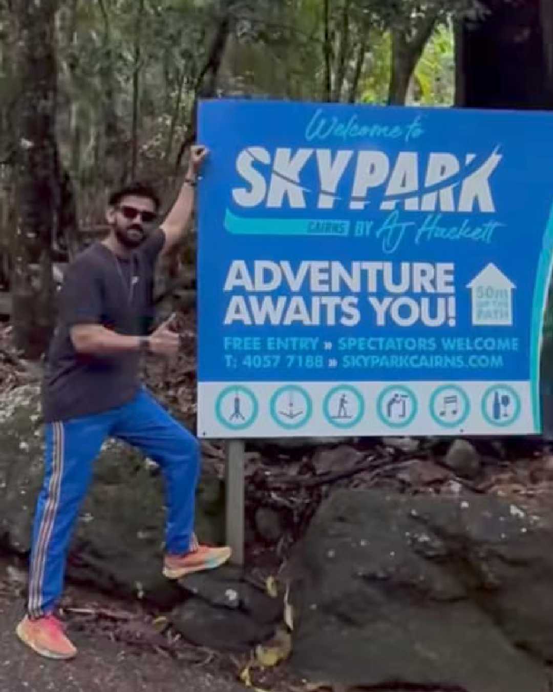 Double XL actor Zaheer Iqbal, who tied the knot with his co-star Sonakshi Sinha in Mumbai on June 23 last year, enjoyed bungee jumping in Australia’s Queensland. 