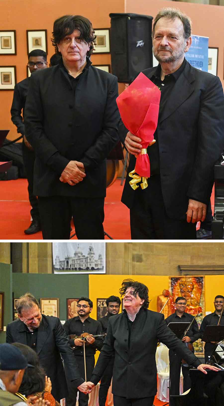 On January 27, lovers of Western classical music came together at Kolkata’s Victoria Memorial Hall for a mellifluous evening organised by the Alliance Française du Bengale and the Consulate General of Italy in Kolkata, in collaboration with the Victoria Memorial Hall. The programme celebrated the compositions of music legends Wolfgang Amadeus Mozart and Ludwig van Beethoven through a unique musical partnership between Didier Talpain and Alessandro Commellato