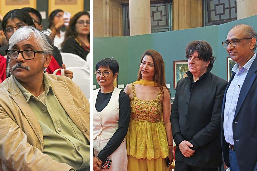 Indranil Chakraborty, professor at the Jadavpur University (top) and Iman Zaki, social entrepreneur (bottom, extreme right) also attended the concert 