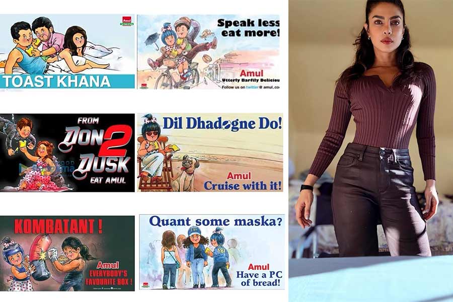 Priyanka Chopra shares Amul ads based on her films